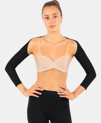 كمّ ذراع بعد الشفط — أغرافس خلفية + حمّالة شفافة