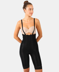 لباس ضغط بسحاب — تحت الصدر إلى أعلى الركبة + حمّالات قابلة للضبط