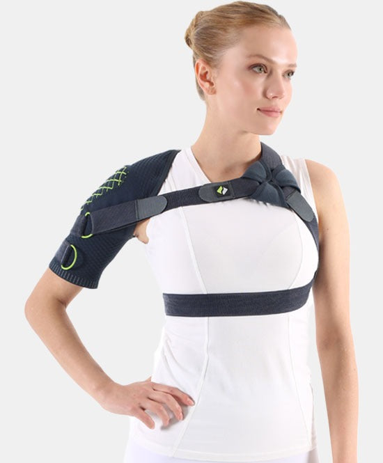 دعامة كتف محاكة ثلاثية الأبعاد مع أشرطة تثبيت